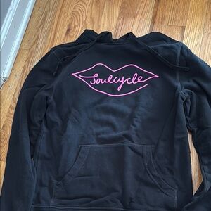 Soulcycle Women's Black and Pink hoodie